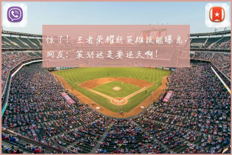 惊了！王者荣耀新英雄技能曝光，网友：策划这是要逆天啊！